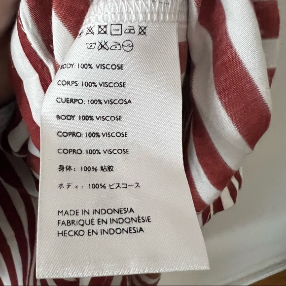 Faithful The Brand Suki Striped Smocked Midi Dress - Picture 6 of 7